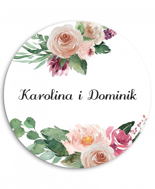 Menu weselne okrągłe...