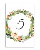 Numer stolika z motywem...