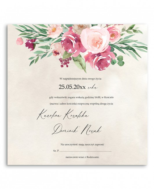 Zaproszenie ślubne...