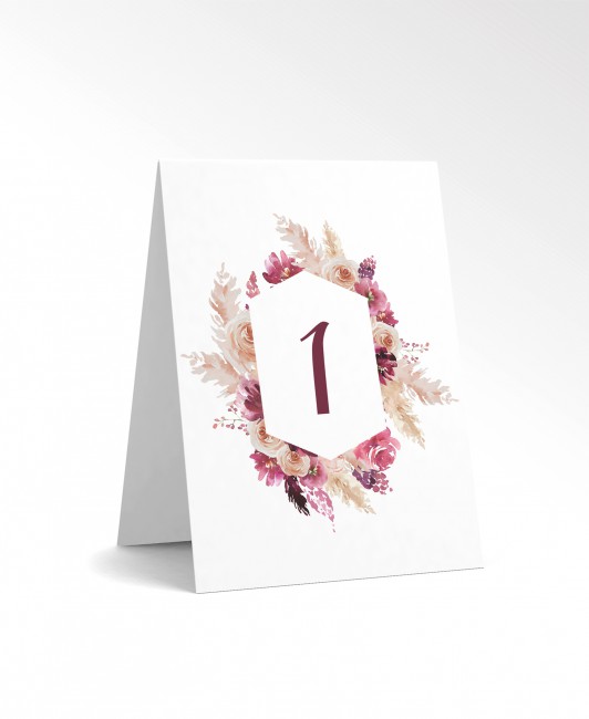 Numer stolika weselnego w...