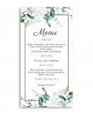 Menu weselne prostokątne -...