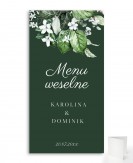 Zielone menu weselne...