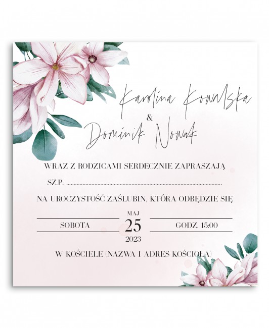 Zaproszenie ślubne...