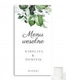 Prostokątne menu weselne...