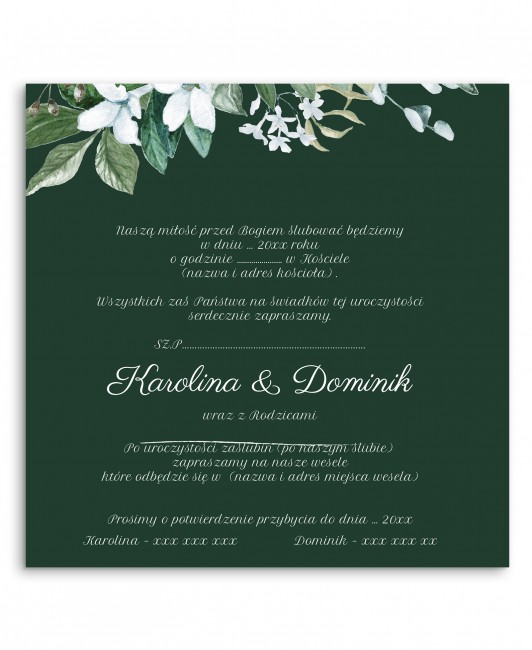 Zaproszenie ślubne...