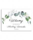 Tablica powitalna dla gości...