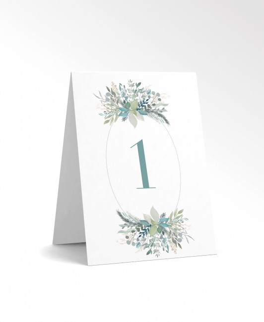 Numer stolika z morskimi...