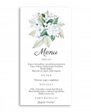 Menu weselne z białymi...