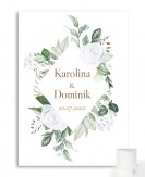 Zaproszenie ślubne składane...