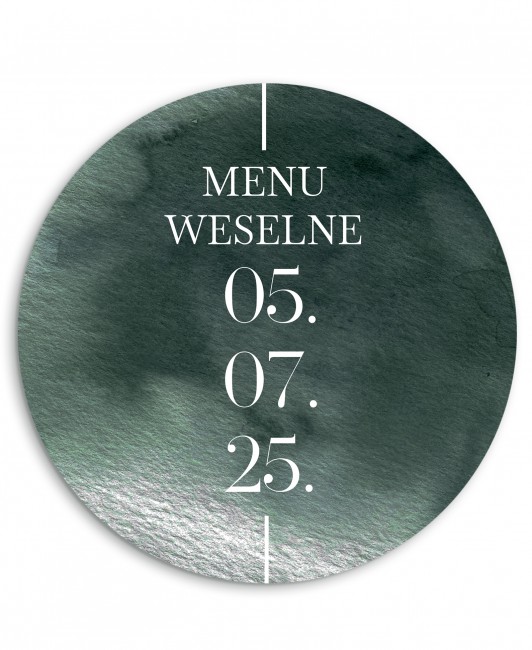 Menu weselne okrągłe -...