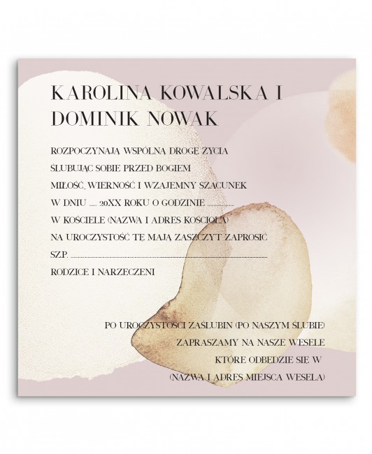 Personalizowane zaproszenie...