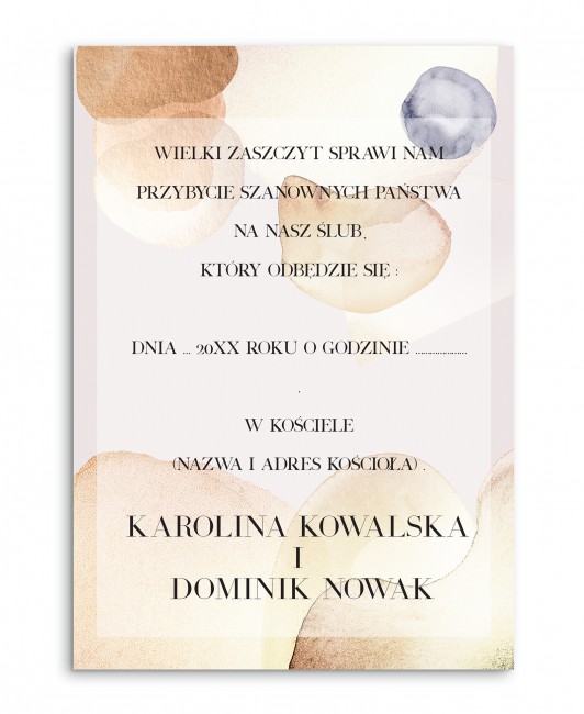 Zaproszenie ślubne...