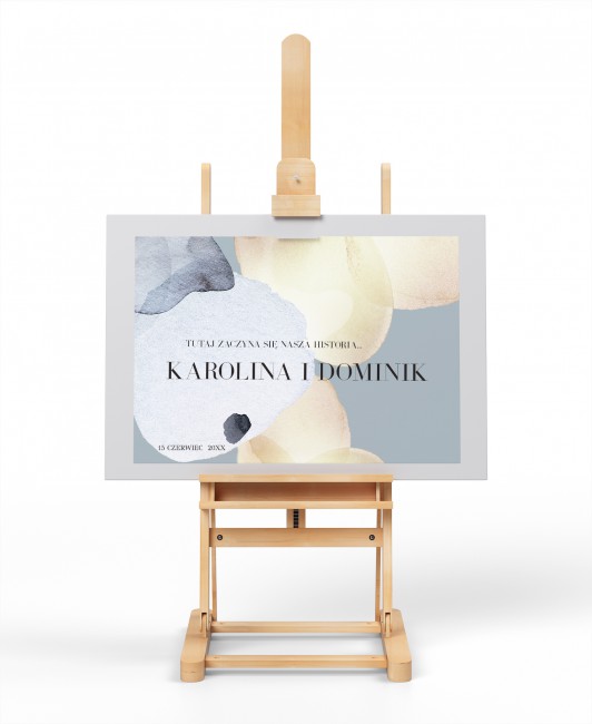 Tablica powitalna dla gości...