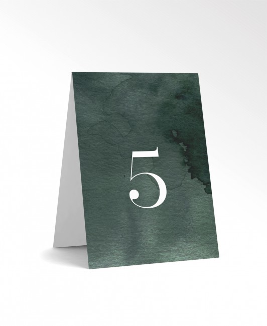 Numer stolika - zielona...