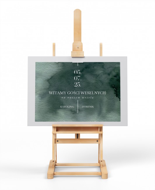 Tablica powitalna dla gości...