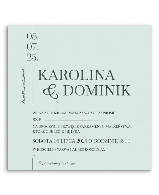 Zaproszenie ślubne...