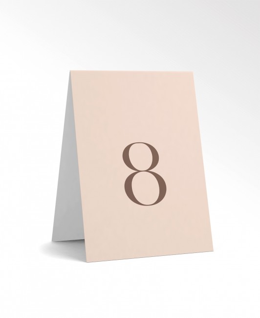 Numer stolika w stylu...