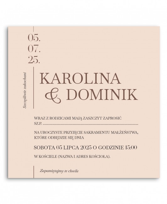 Zaproszenie ślubne...