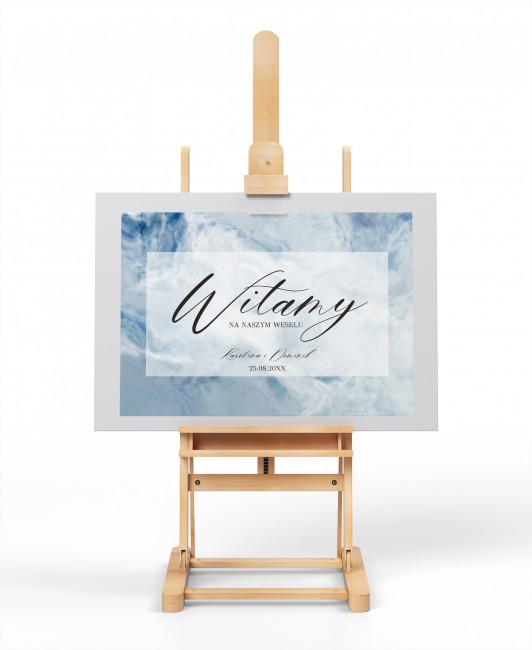 Tablica powitalna dla gości...