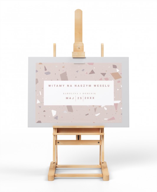 Tablica powitalna dla gości...