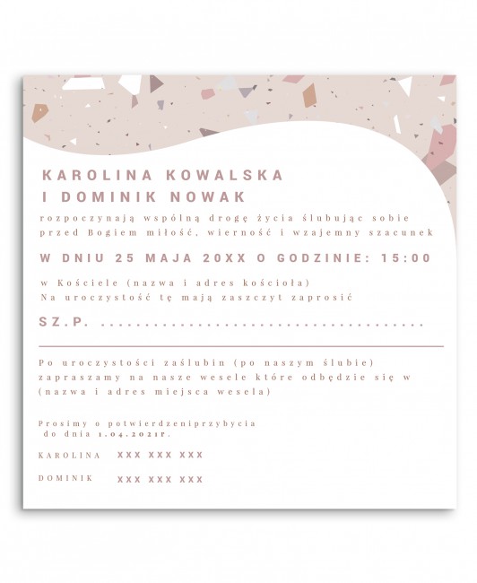 Zaproszenie ślubne...