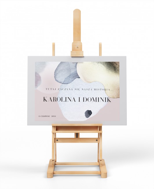 Tablica powitalna dla gości...