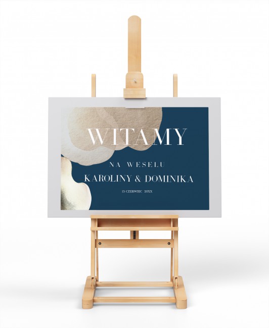 Tablica powitalna dla gości...