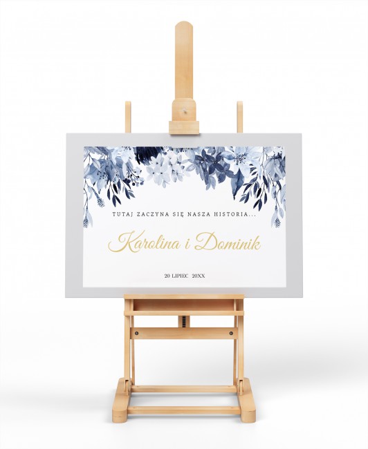 Tablica powitalna dla gości...