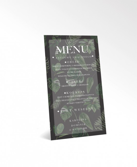 Menu weselne w stylu...