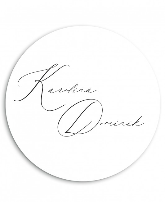 Menu weselne okrągłe w...