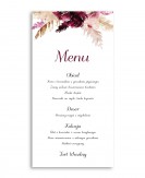 Menu weselne prostokątne w...