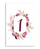 Numer stolika weselnego w...