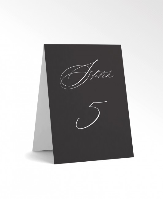 Numer stolika w stylu...