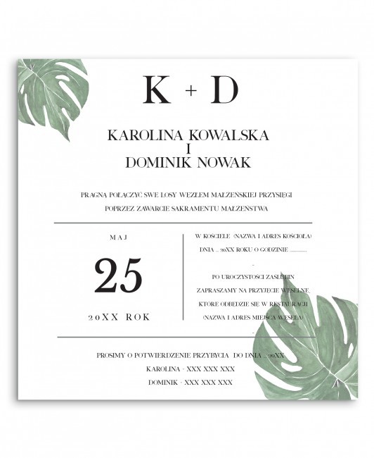Zaproszenie ślubne...