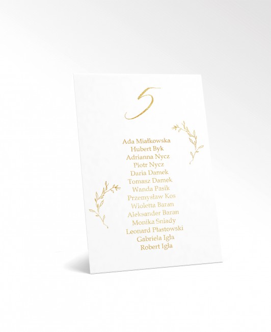 Złocona karta z...