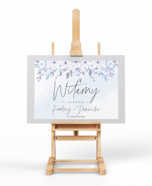 Tablica powitalna dla gości...