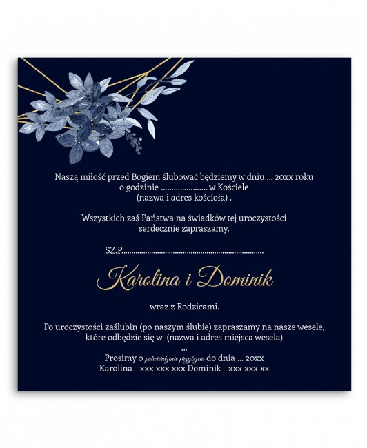 Zaproszenie ślubne...