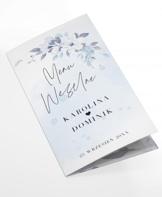 Menu weselne białe z...