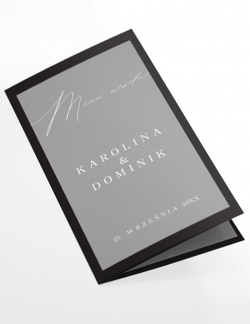 Menu weselne składane w...