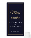 Menu weselne składane ze...