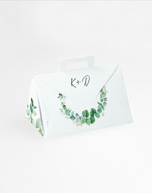 Ślubne pudełko-winietka z...