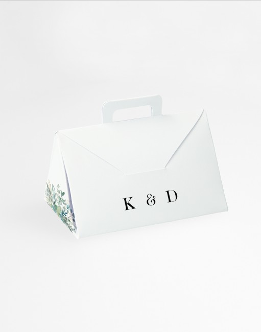 Ślubne pudełko-winietka z...