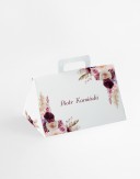 Ślubne pudełko-winietka w...