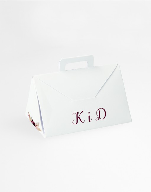 Ślubne pudełko-winietka w...