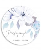 Naklejka ślubna okrągła -...