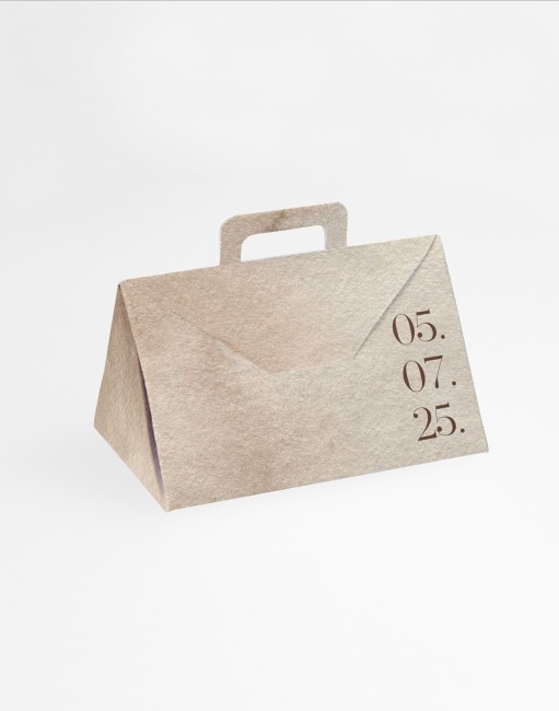 Ślubne pudełko-winietka w...