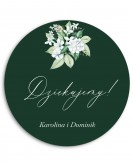 Butelkowo zielona naklejka...