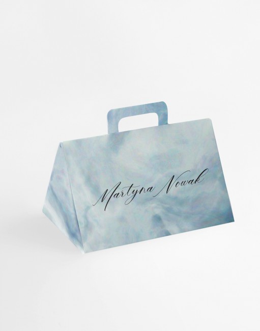 Ślubne pudełko-winietka z...