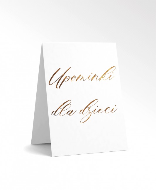 Złocona karta z nazwą...