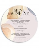 Menu weselne okrągłe -...